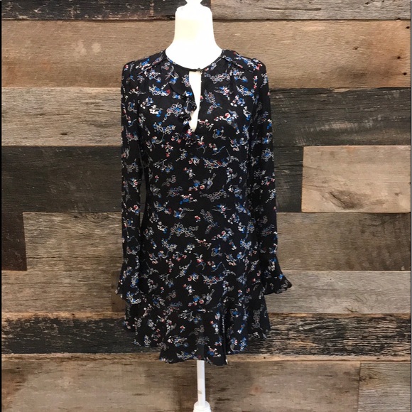 Veronica Beard Floral Print Silk Dress - Picture 4 of 10